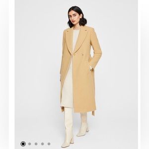 Club Monaco Slim Belted Coat in Camel